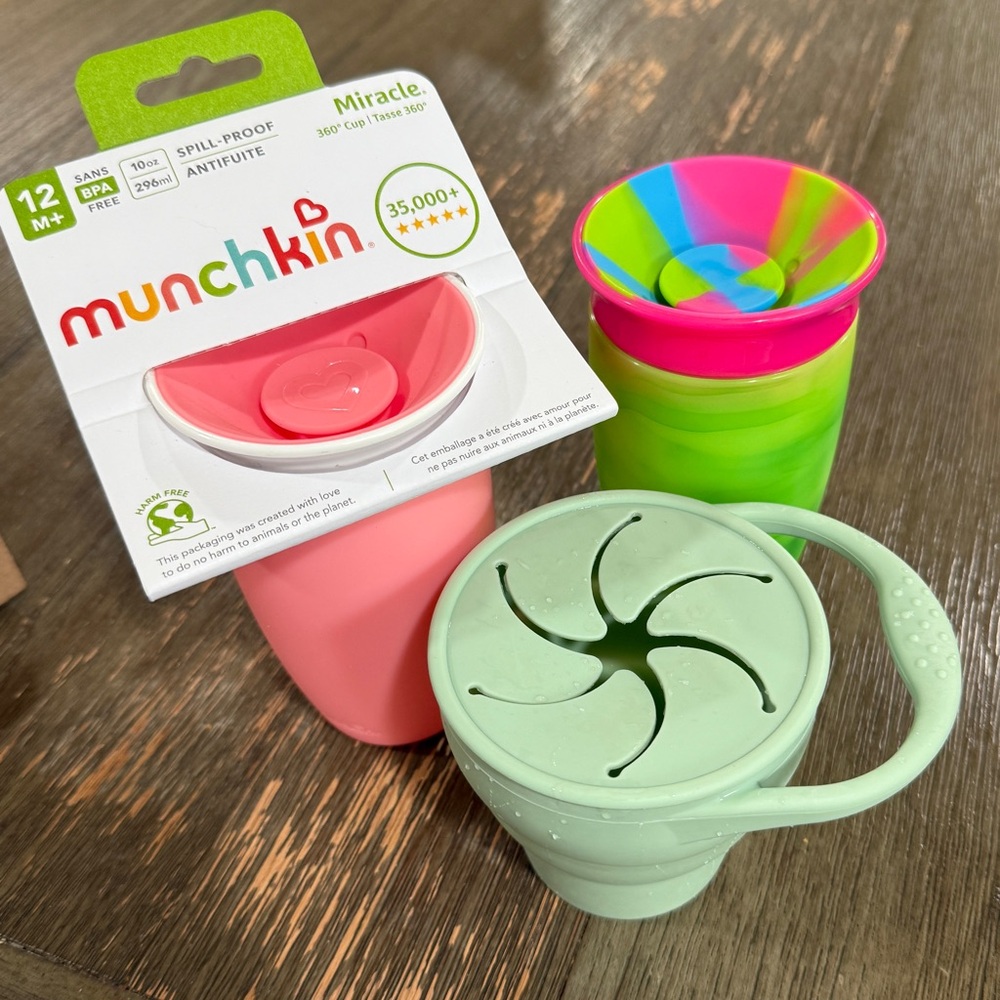 Munchkin Colorful Miracle 360 Cups & Snack Catcher
